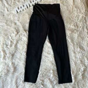 S.O.N.G Maternity Black Stretch Jeggings Pants Capri Size Medium SONG